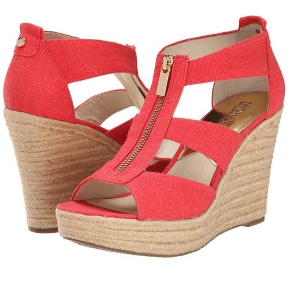 Michael Kors Shoes - Michael Kors Damita EspadrilleWedges in Watermelon